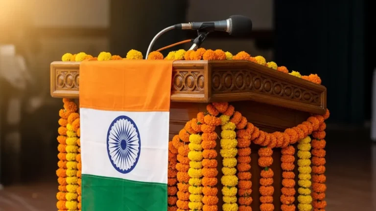 Republic Day Speech for Teachers and Principal 2026 Podium