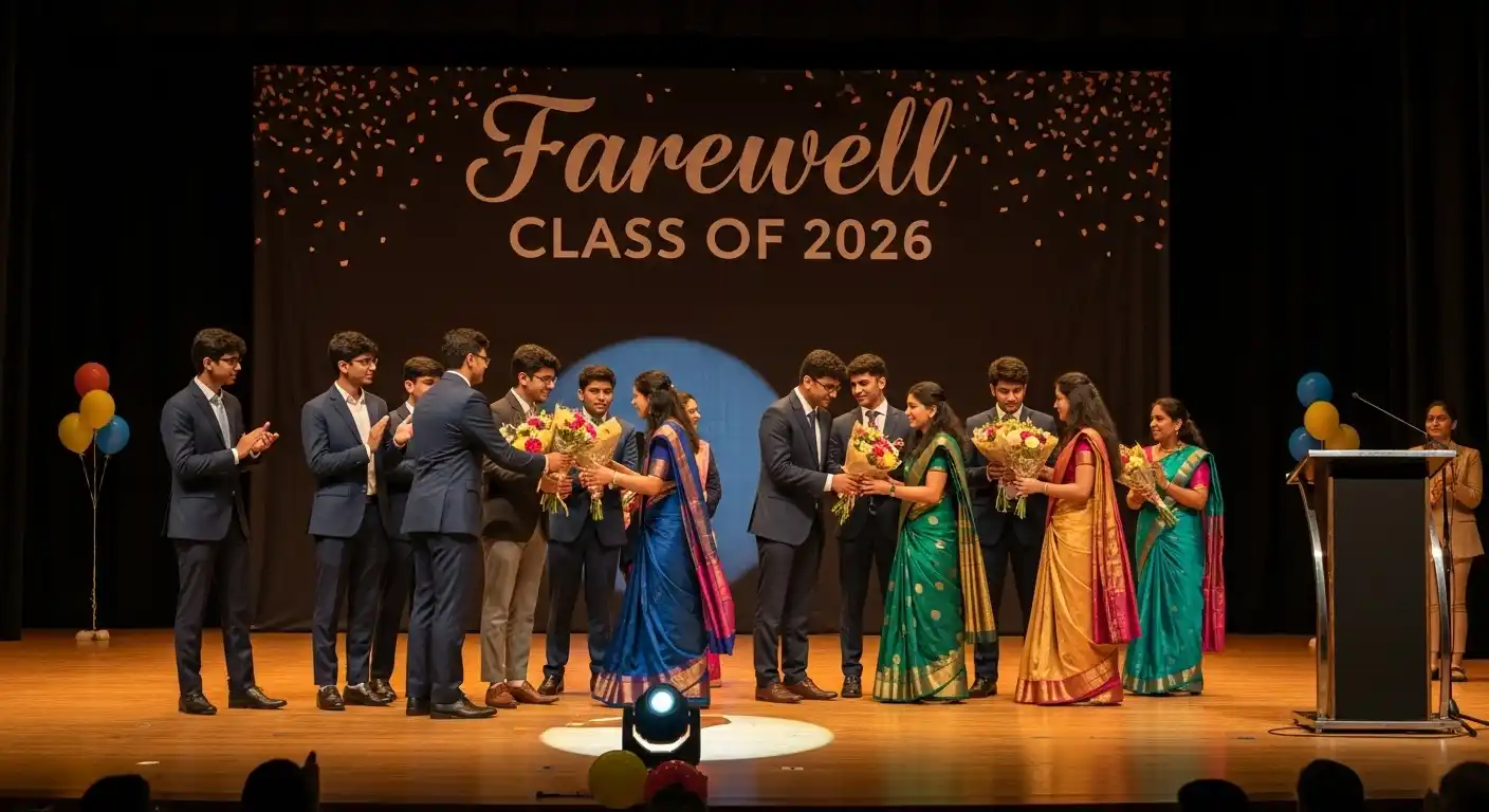 Farewell Anchoring Script for Seniors Class 12 2026