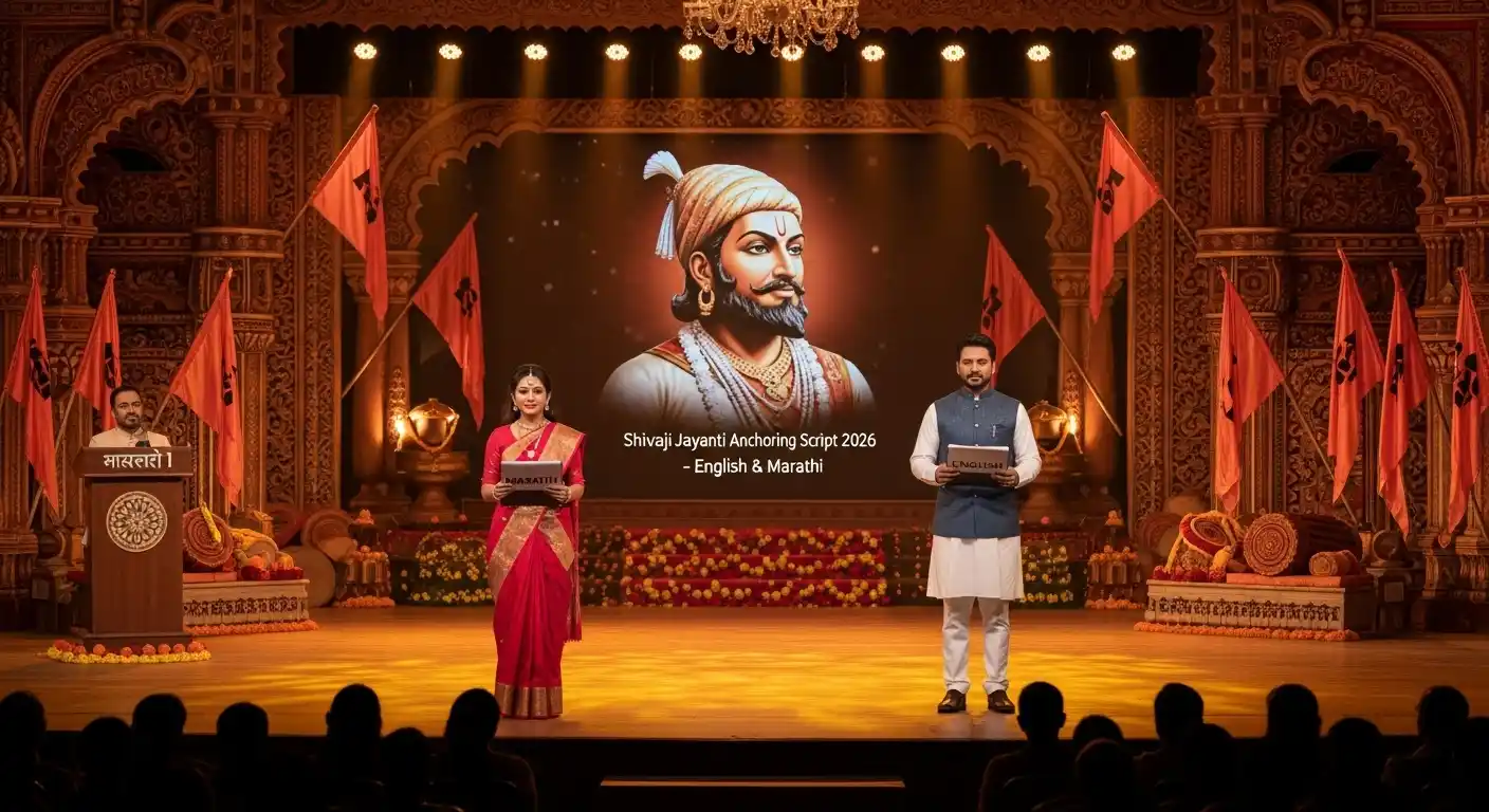 Shivaji Jayanti Anchoring Script in English & Marathi