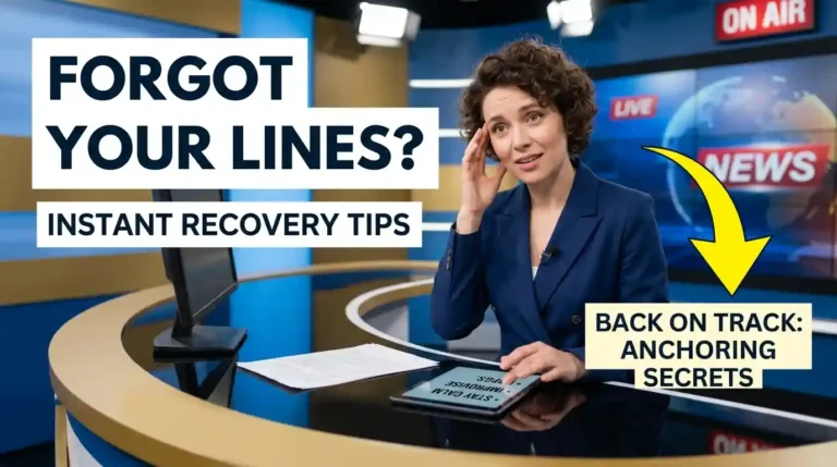 How to Recover If You Forget Your Lines While Anchoring