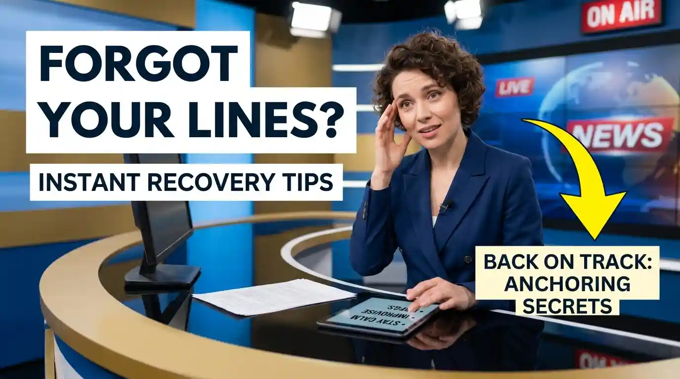 How to Recover If You Forget Your Lines While Anchoring
