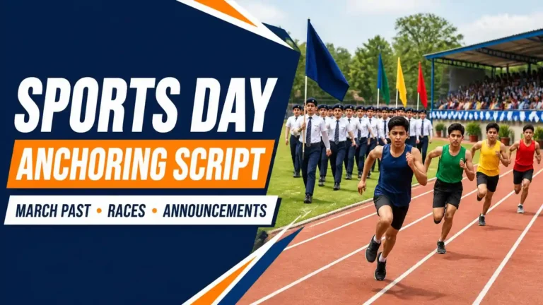 Best Anchoring Script for Sports Day